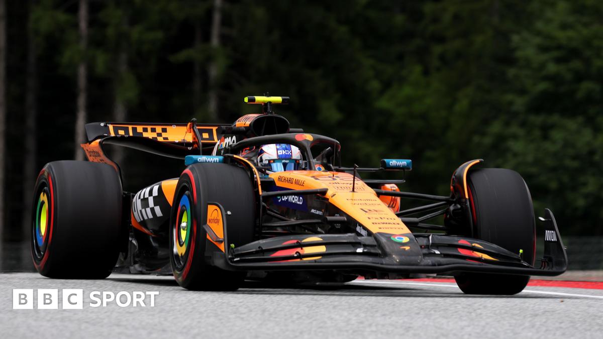 Great Britain's Lando Norris driving the McLaren MCL39 Mercedes on track during practice ahead of the F1 Grand Prix of Netherlands at Circuit Zandvoort. Photo by Alastair Staley