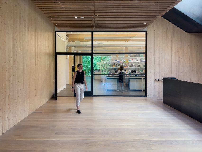 Wooden interior by Sylvia Richards Practice for Architecture