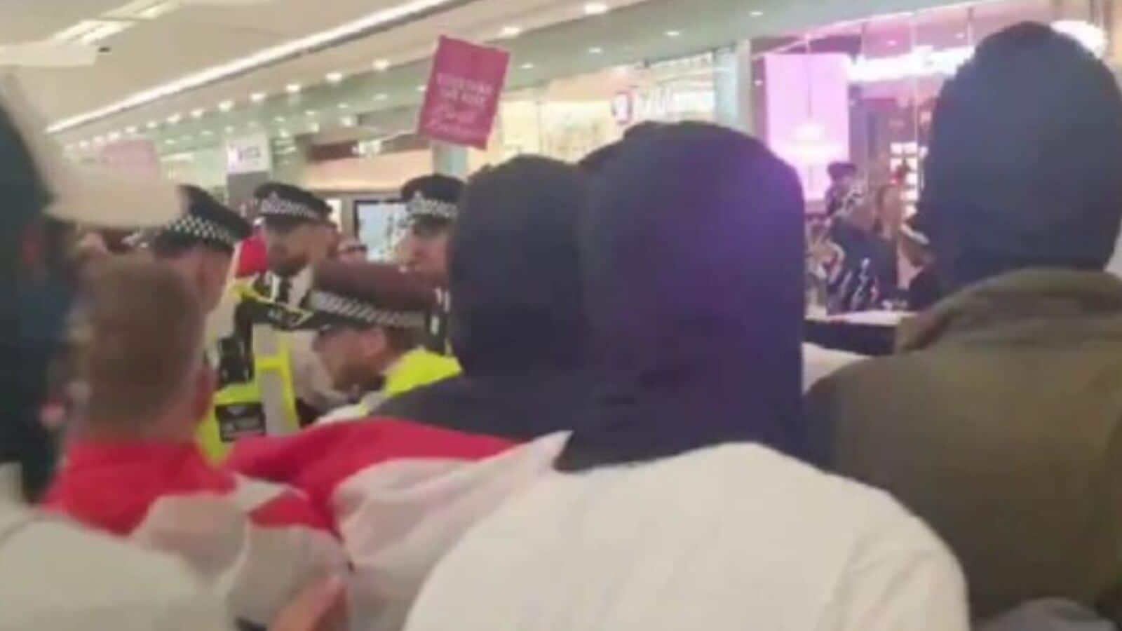 Violence at anti-migrant protests in London and Essex has intensified the political row over asylum policy.