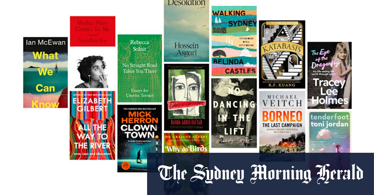 This month’s top novels and nonfiction includes Clown Town, No Straight Road Takes You There, All the Way to the River