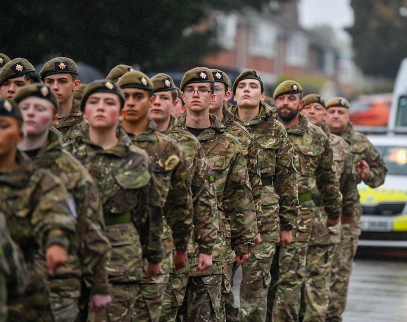 Anniversary of Irish Guards laying down of colours. Andrew McCarroll/ Pacemaker Press
