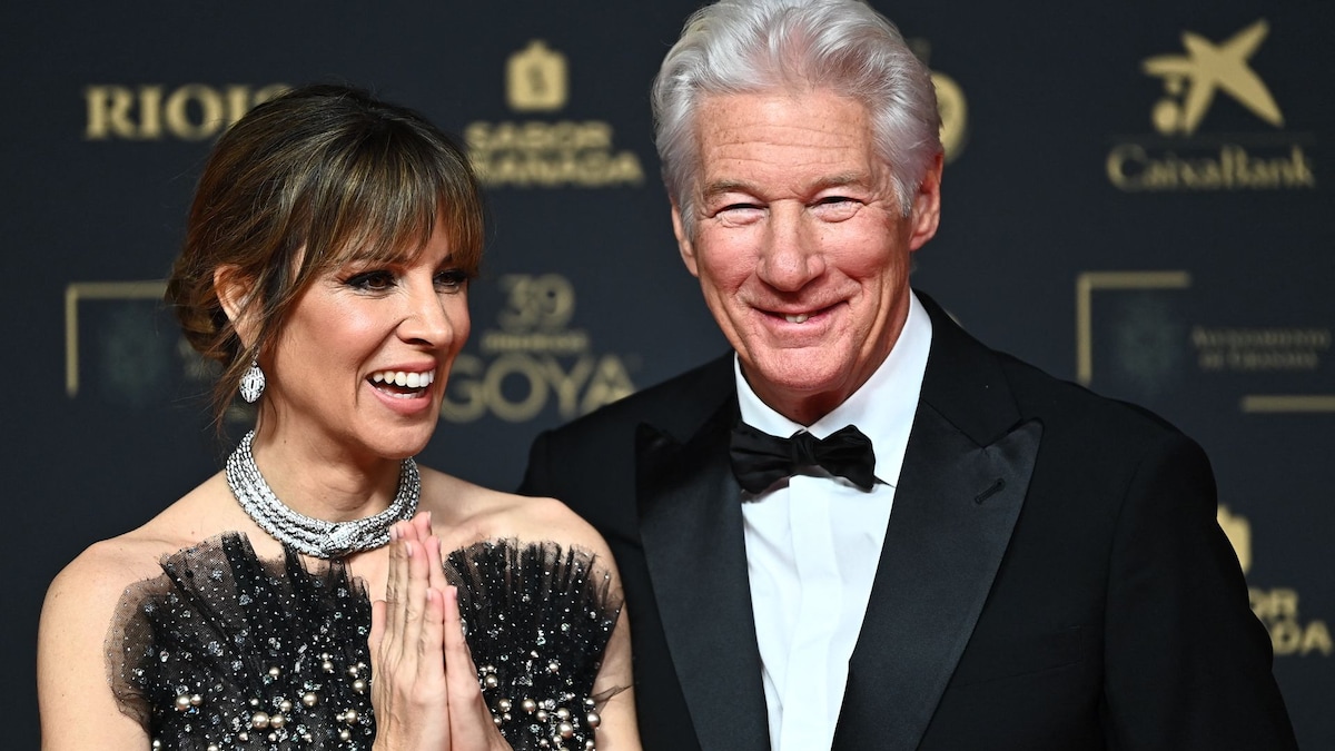 Richard Gere celebrates his 76th birthday wearing costumes in Spain with his young kids