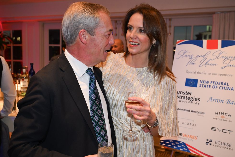 Bev Turner and Nigel Farage in Washington DC