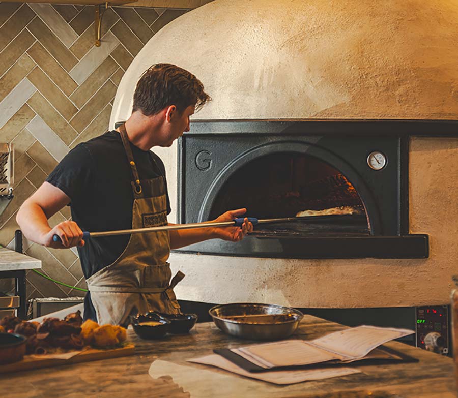 Image depicting the pizza oven in use in BistroBar