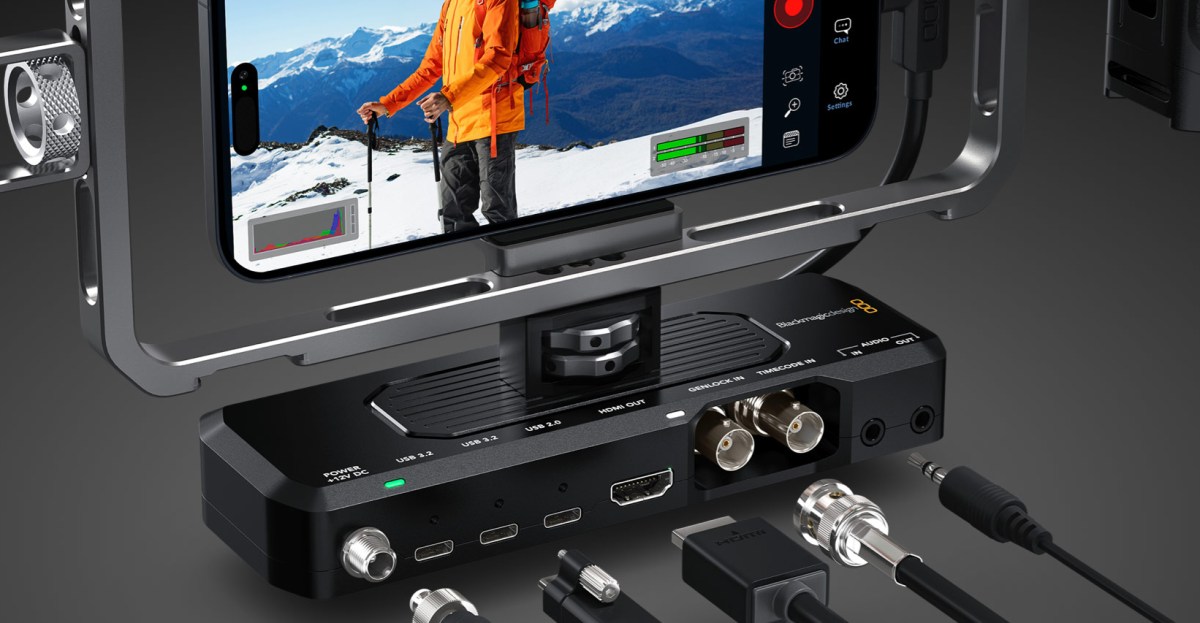 Blackmagic’s dock works with the new iPhone’s pro filmmaking features