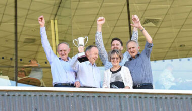 The Dennis Brothers celebrate following The Chosen One