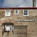 Buttermarket into Community Hub / Thread - Exterior Photography, Brick, Concrete