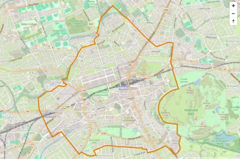 LDRS Map showing the area covered by the scheme. 