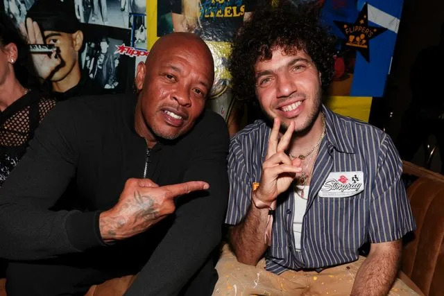 Christopher Polk/Billboard via Getty Dr. Dre and Benny Blanco