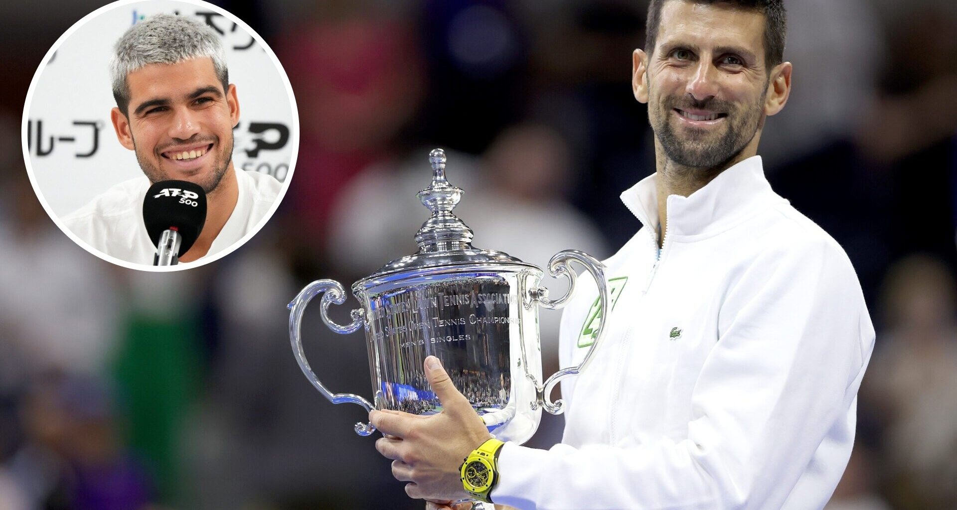 Carlos Alcaraz states if he has his eyes on trying to break Novak Djokovic's Grand Slam title record