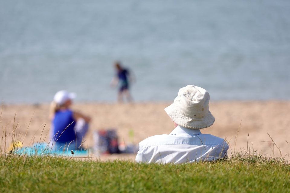 Sea Park, Holywood, last month during the warm weather