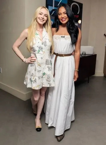 Yvonne Tnt/BFA.com Lindsay Lohan and Ayesha Curry