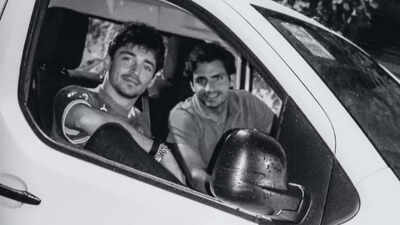 Carlos Sainz drives Charles Leclerc to Monaco in rented van after Azerbaijan Grand Prix, Ferrari star calls him “10/10 chauffeur"