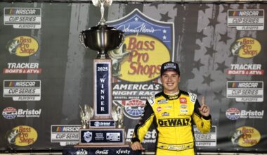 Christopher Bell dedicates Bristol NASCAR win to Charlie Kirk