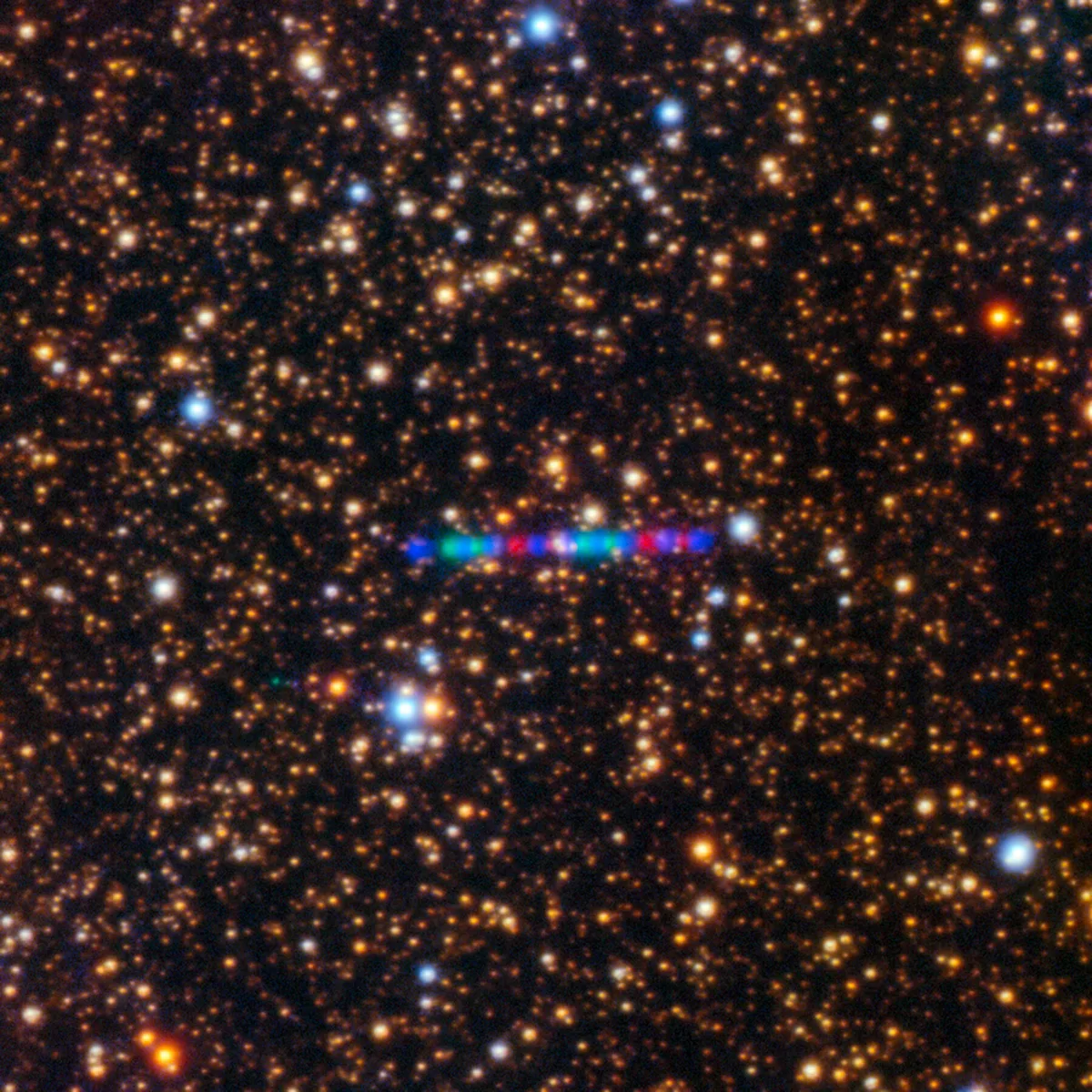 Interstellar comet 3I/ATLAS as seen by the Gemini North Telescope. Credit: International Gemini Observatory/NOIRLab/NSF/AURA/K. Meech (IfA/U. Hawaii). Image Processing: Jen Miller & Mahdi Zamani (NSF NOIRLab)