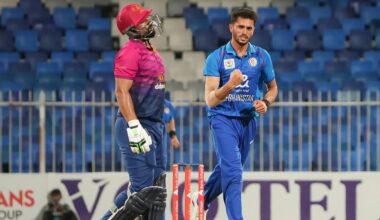 Depleted Afghanistan edge UAE in a last-over thriller