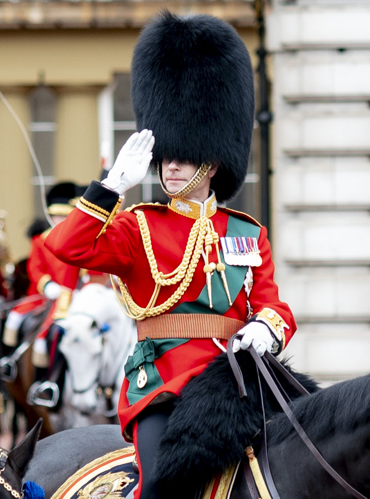 Prince Edward at Trooping the colour in 2025