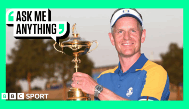 Tyrell Hatton celebrating at the 2023 Ryder Cup