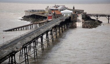 The United Kingdom has suspended the restoration of the historic pier due to the withdrawal of an investor