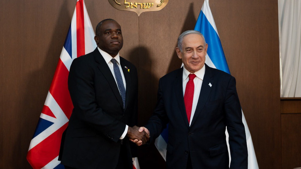 David Lammy and Benjamin Netanyahu