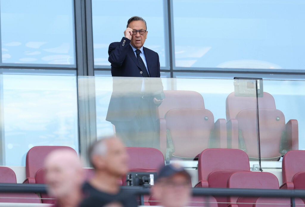 West Ham chairman David Sullivan at the London Stadium