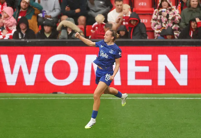 Ornella Vignola of Everton celebrates