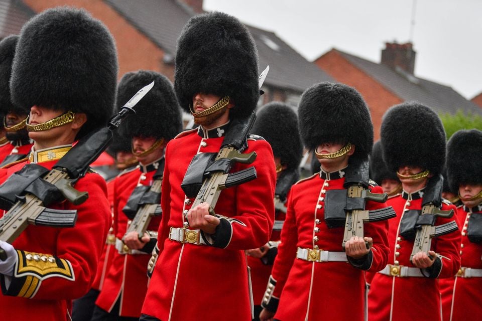 Anniversary of Irish Guards laying down of colours. Andrew McCarroll/ Pacemaker Press
