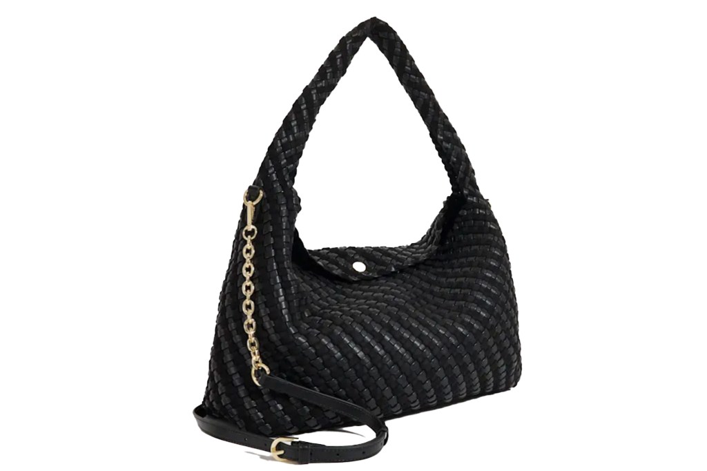 Dune London Deliberate L Woven Shoulder Bag