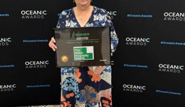 Natalie and Neil Barstow from Fforest Fields were delighted with their award after over 30 years in the business