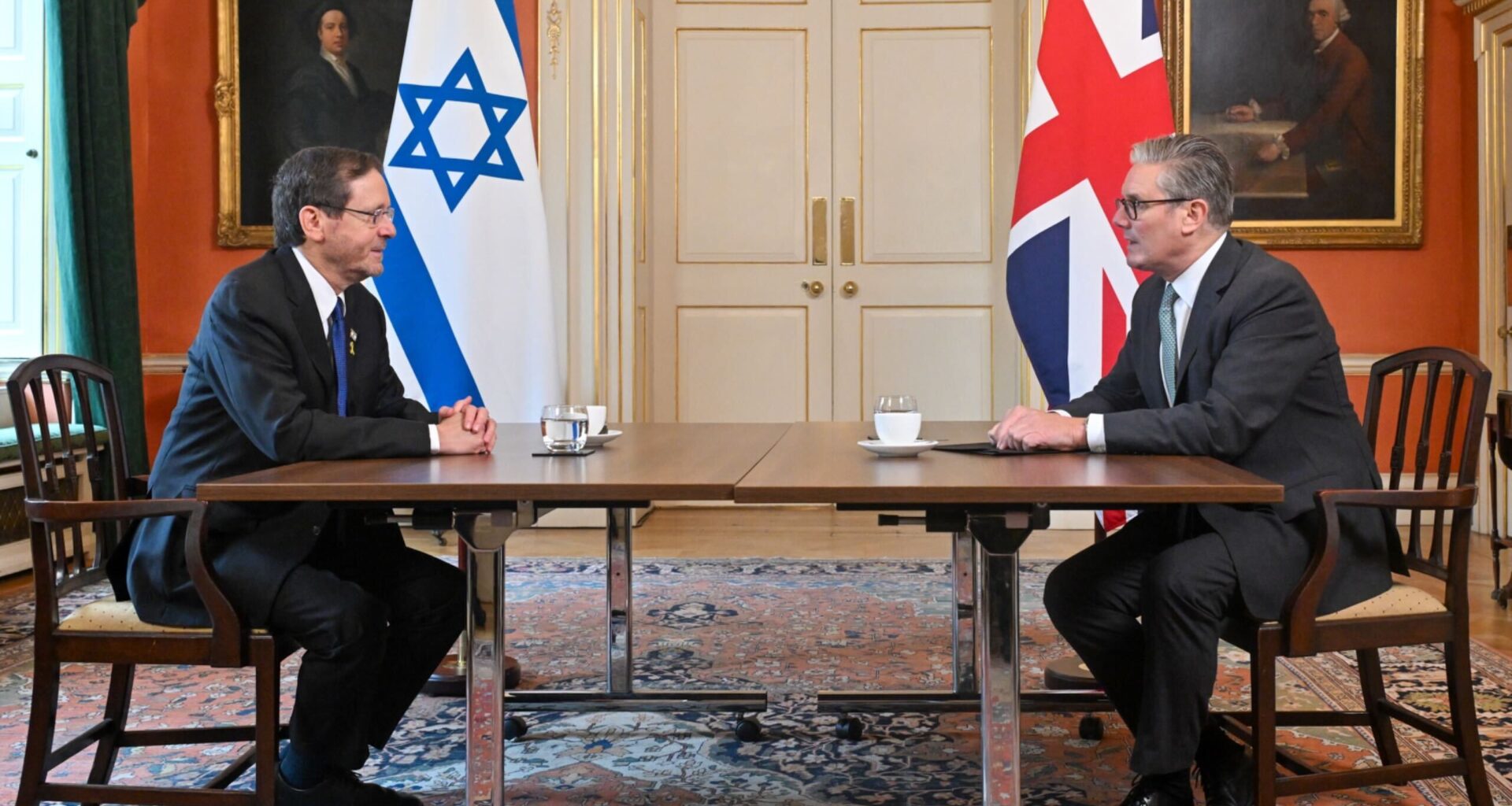 Amid strained UK-Israel ties, Herzog holds 'tough' meeting with Starmer in London