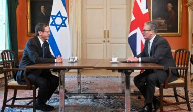 Amid strained UK-Israel ties, Herzog holds 'tough' meeting with Starmer in London