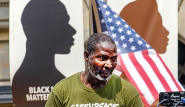 Folabi Olagbaju at Juneteenth Celebration in Washington DC. © Tim Aubry / Greenpeace