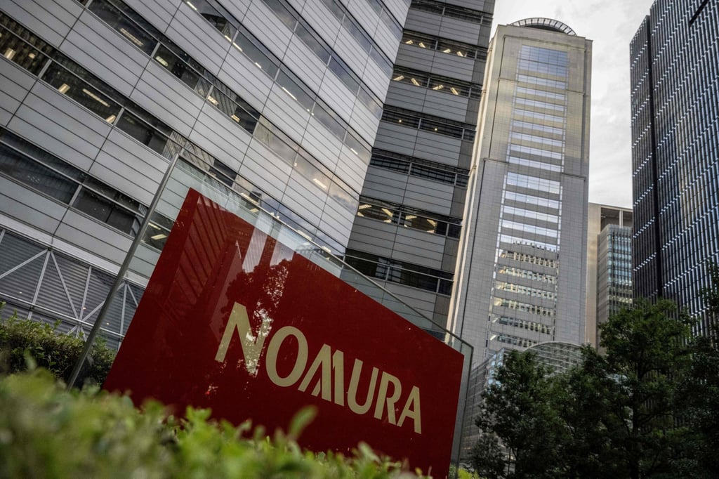 The Tokyo headquarters of Nomura Securities is pictured in Tokyo on October 30, 2024. Photo: AFP