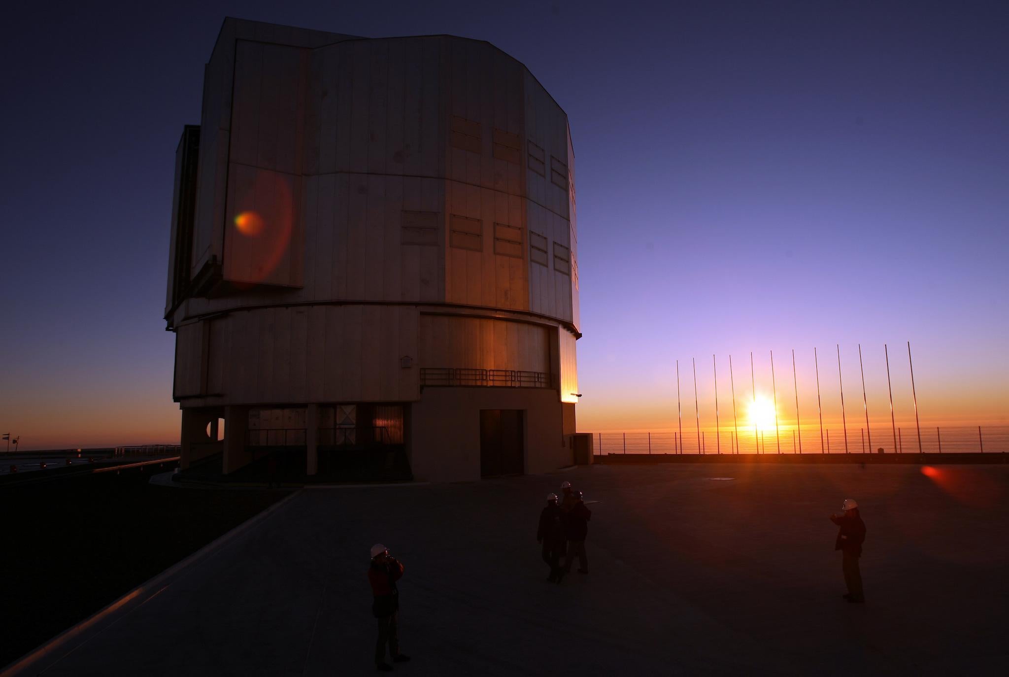 The images were captured at the European Southern Observatory (ESO) in northern Chile