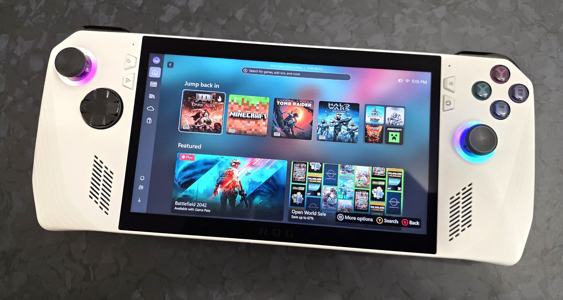 Xbox mode running on ROG Ally