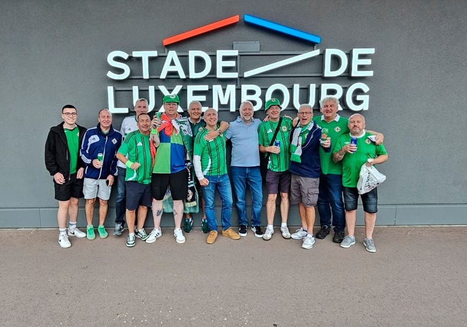 Northern Ireland fans enjoying the buzz in Luxembourg 