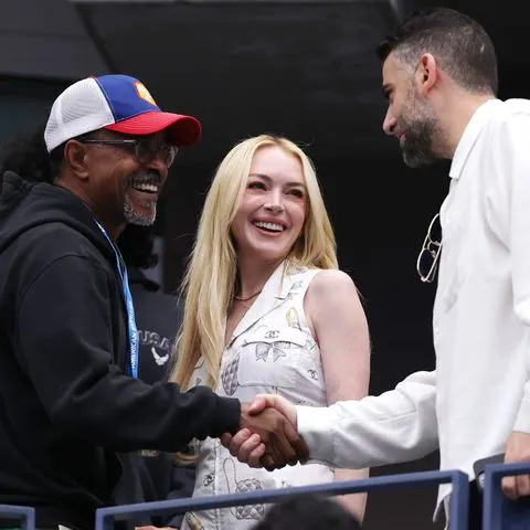 Matthew Stockman/Getty Tim Meadows and actor Lindsay Lohan