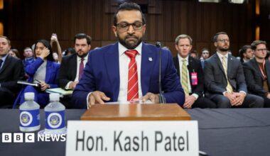 Kash Patel, FBI director, facing questions on Charlie Kirk investigation at Congress