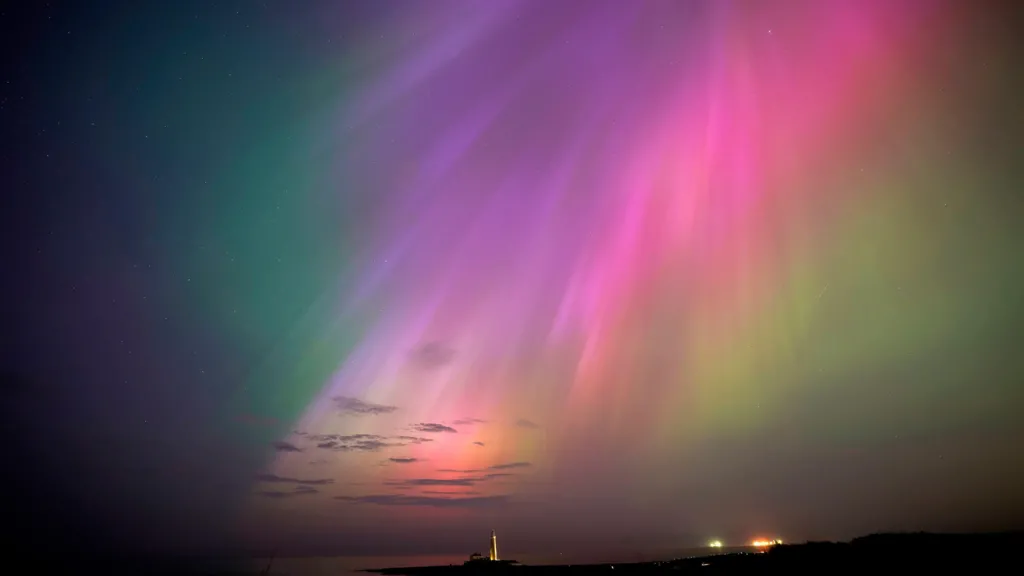 Northern Lights Glow as Solar Storms Disrupt Power and Internet Services