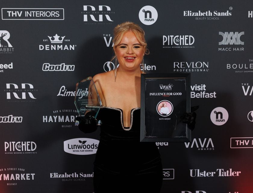 Kate Grant with her award