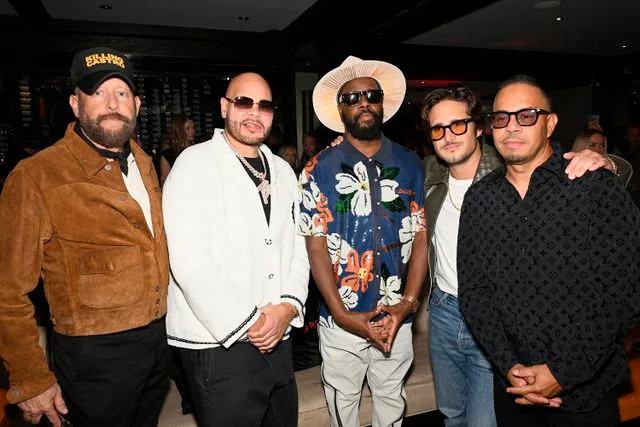 Robert Okine/Getty Brad Feinstein, Fat Joe, Wyclef Jean, Diego Boneta and Eif Rivera