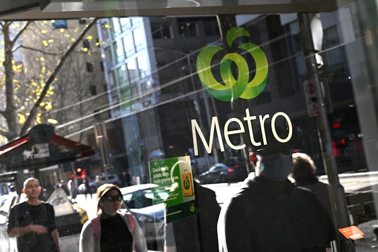 A general view of an Woolworths Metro supermarket