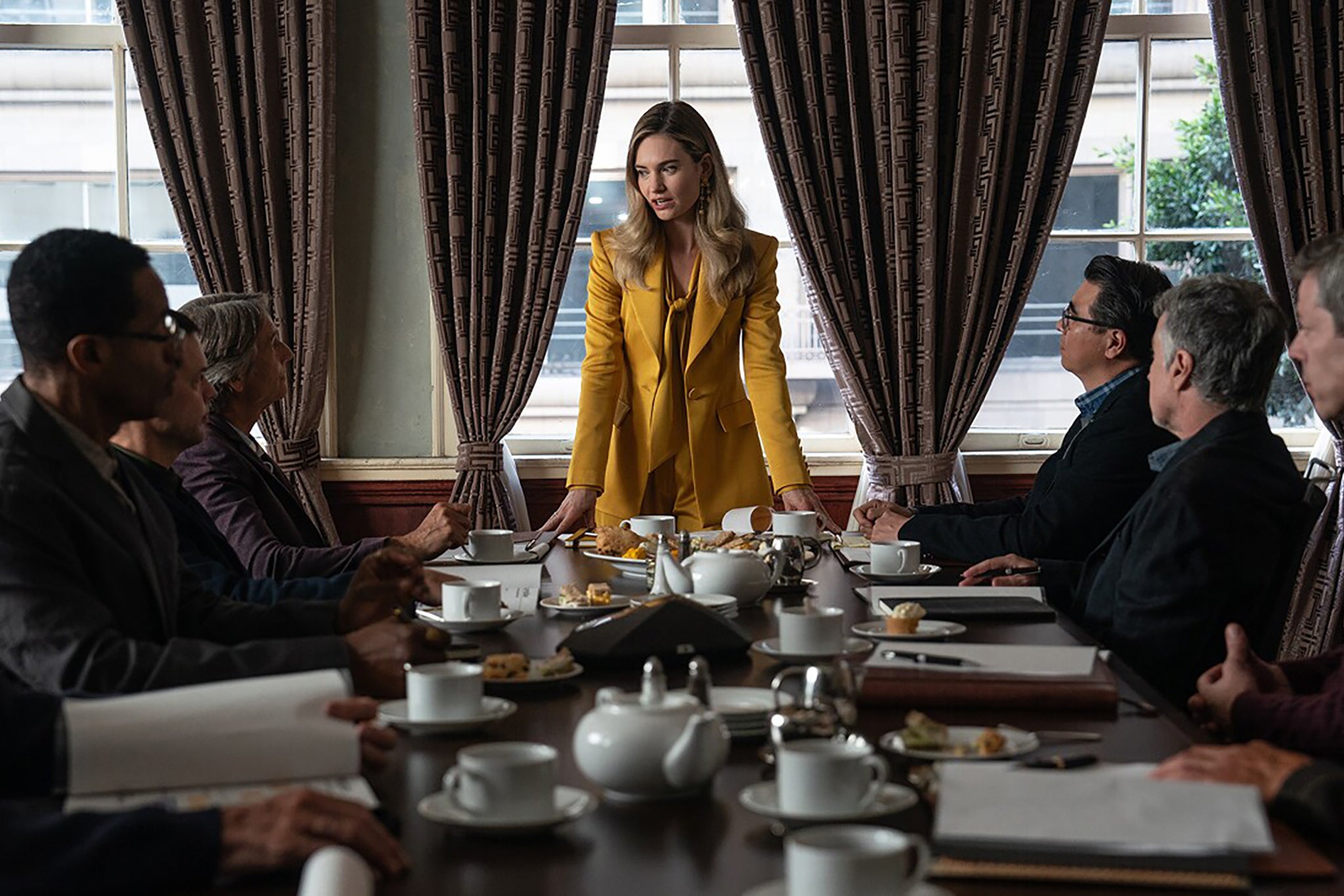 Lily James as Bumble founder Whitney Wolfe Herd in ‘Swiped’