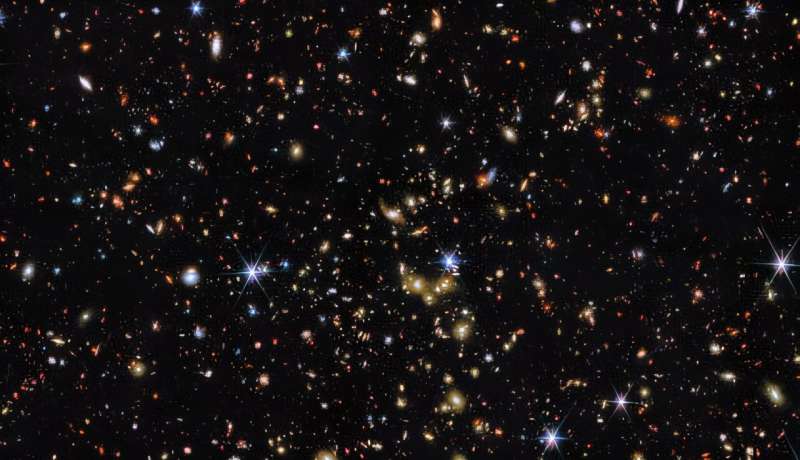Galaxies reveal hidden maps of dark matter in the early universe