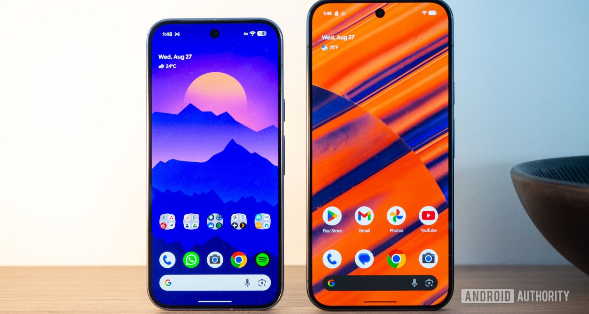 google pixel 10 pro and xl display home screen