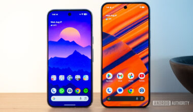 google pixel 10 pro and xl display home screen