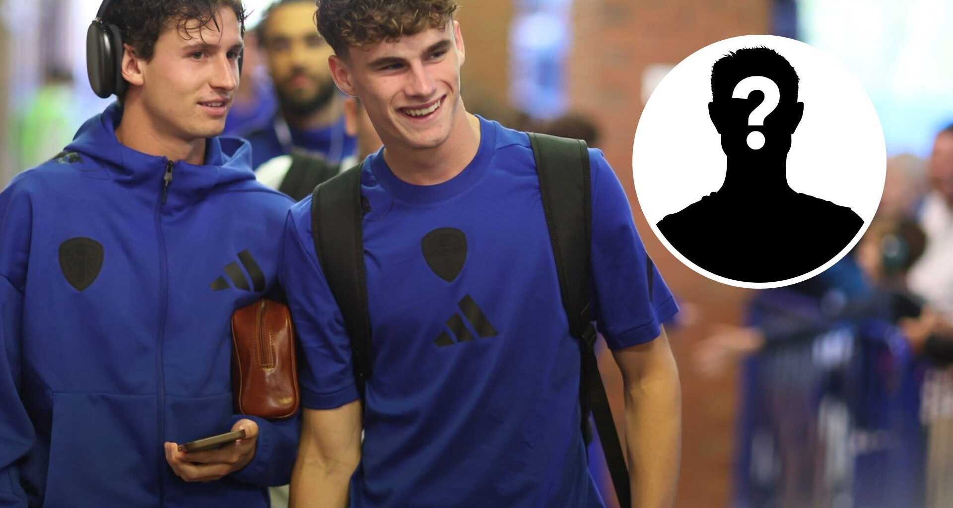 The 18-year-old spotted in senior Leeds United training with Harry Gray ahead of Fulham clash