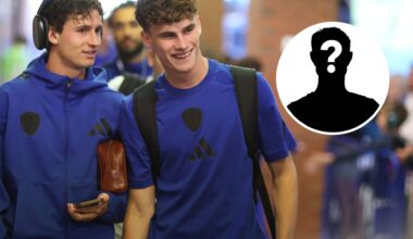 The 18-year-old spotted in senior Leeds United training with Harry Gray ahead of Fulham clash