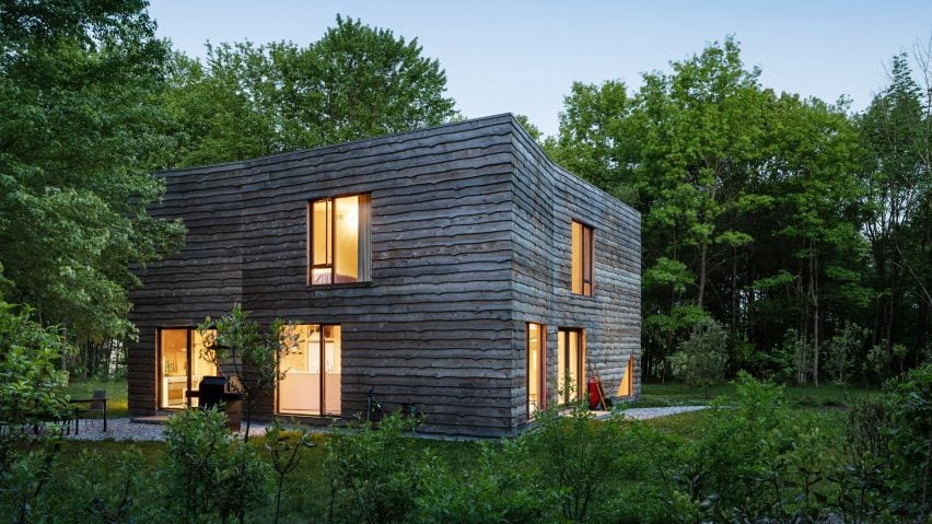 CLT house illuminated Hudson Valley