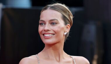 Margot Robbie wears naked dress to A Big Bold Beautiful Journey London Premiere